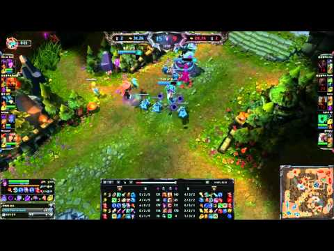 SKT T1 Faker playing Syndra mid vs Kogmaw