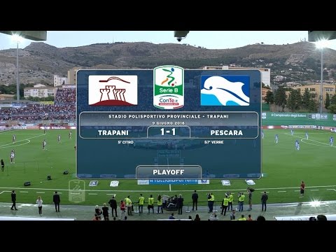 Highlights Trapani-Pescara 1-1, Finale ritorno PlayOff SerieB 9.06.16 ©TrapaniCalcio.it