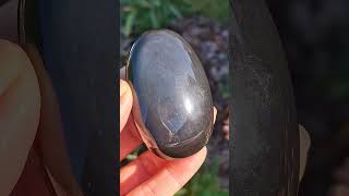 Obsidián duhový hmatka 110g