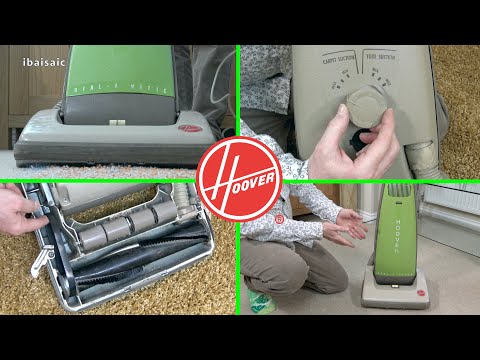 Vintage 1970s Hoover Dial A Matic 1149 Upright Vacuum Cleaner Review & Demonstration