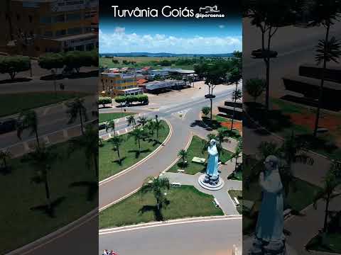 TURVÂNIA GOIÁS, PROJETO VISÃO AÉREA - TREVO DE ENTRADA NA CIDADE.