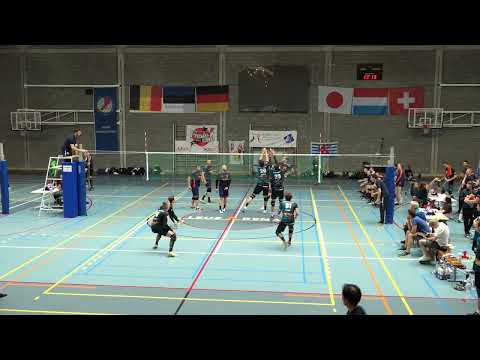 Indiaca WC 2023 Herren Vorrunde TSG Blankenloch-Indiaca Bettenduerf Satz 1.