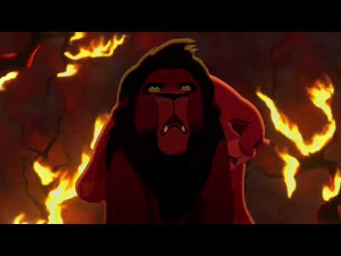 The Lion King 2: Simba’s Pride (1998) Kovu saves Kiara from the fire