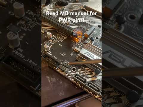 How to jumpstart a motherboard (no power button) #ithelp #shorts #pctips #pctipsandtricks #pcgaming