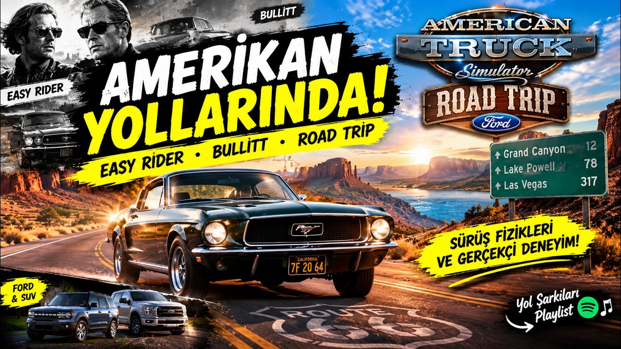 Yaklaşma Toz Olursun, Geçme Pişman Olursun! Kamyonları Bıraktık, Yollara Düştük! ATS Road Trip