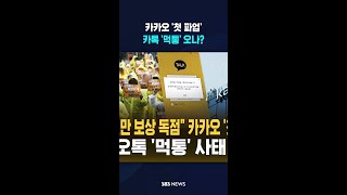 "경영진만 보상 독점" 카카오 '첫 파업' / SBS / #shorts