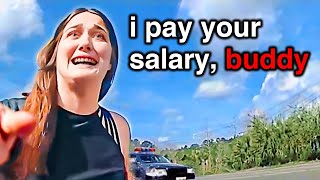 Daddy's Rich Girl Thinks She Can't Be Arrested!