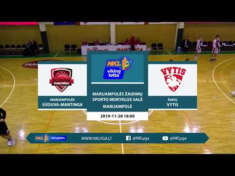 „VIKINGLOTTO-NKL“ čempionatas: Marijampolės ,,Sūduva-Mantinga" — Šakių ,,Vytis" (2019-11-28)