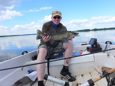 Zander (gös) in Schweden - mit Boot und Wobbler