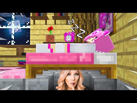 BriannaPlayz - I Spent 24 Hours in Leah Ashe's Minecraft House! *she had no idea*