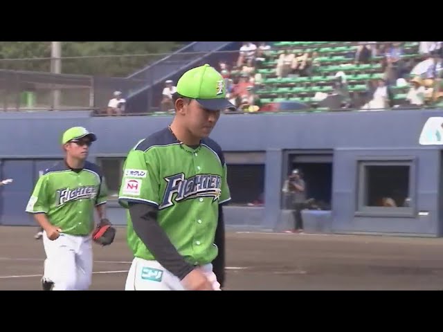 【ファーム】2回を無失点!! ファイターズ・柿木が好リリーフ!! 2019/8/25 F-DB(ファーム)