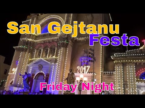San Gejtanu, Hamrun,  ( Friday night ) - Festa  2017.  Maltese feasta