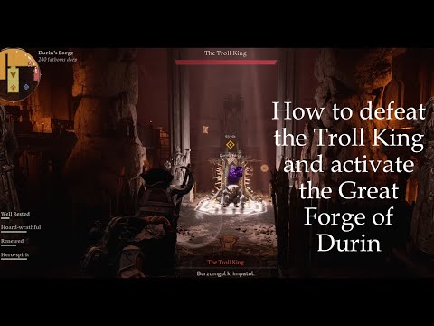 Retun to Moria: How to defeat the Troll King and activate Durin's Great Forge