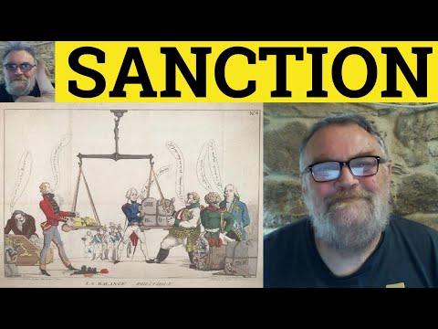 🔵 Sanction Meaning - Sanction Definition - Sanctioned Examples - Sanctions - English Vocabulary