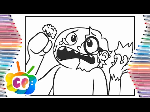 JUMBO JOSH SAD ORIGIN STORY coloring / GARTEN of BanBan  CHAPTER 2 Coloring pages