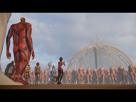 Nine Titans vs 1.000.000. Colossal Titans | Season 2 Episode 1 - The Rumbling