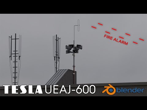 Požární poplach | Fire alarm | Feueralarm | Blender Simulation | TESLA UEAJ - 600 |