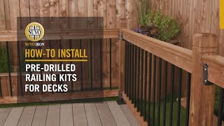How-to Install: Pre-Drilled Railing Kits for Deck Railings | Nuvo Iron