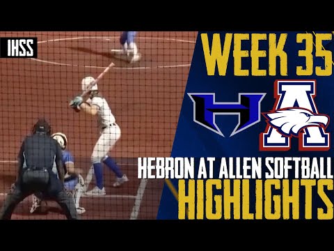 Allen Holds Off Hebron Late to Even Softball Series at 1-1
