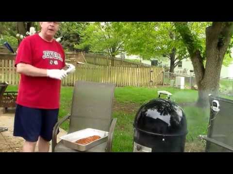 Smoking a Pork Loin with a Rosemary, Thyme and Olive...