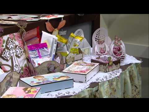 Mulher.com - 11/03/2016 - Peças de páscoa com montagem de scrap 3D - Susan Mason