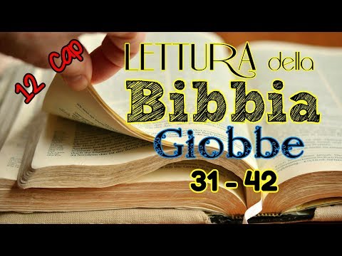 [bibbia audio in italiano]: GIOBBE 31-42