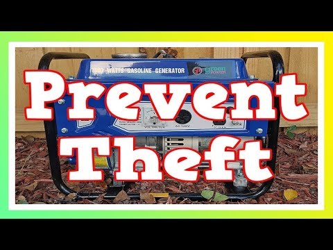 How To Prevent Portable Generator Theft