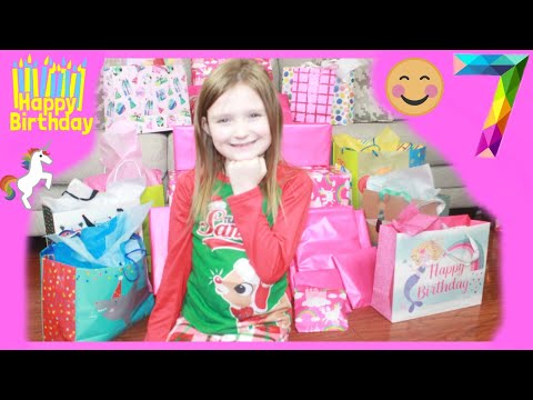 OPENING BIRTHDAY PRESENTS!!! Jaycee's 7th Birthday!