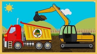 Toy truck videos for children, construction vehicles for kids, excavator for children, Heavy Machine