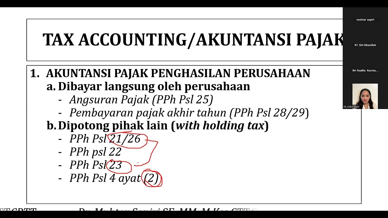 PELATIHAN BREVET AB BATCH 28 - MATERI AKUNTANSI PAJAK