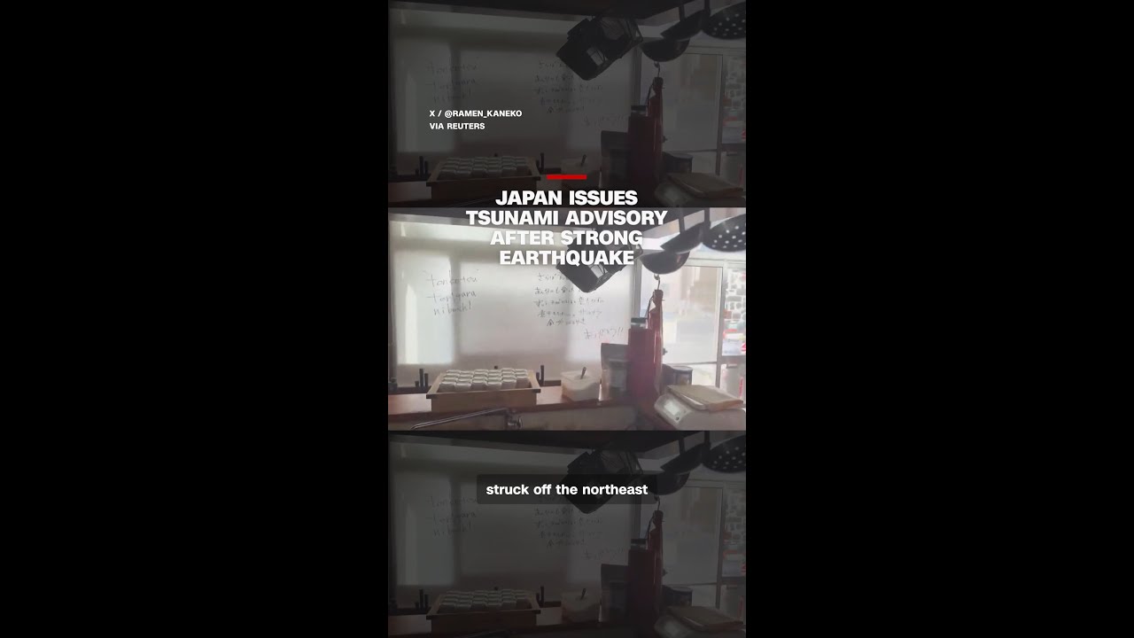 Japan issues tsunami advisory after strong earthquake