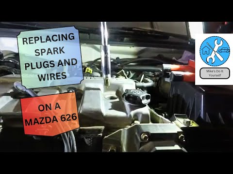 Installing Spark Plugs and Wires Mazda 626