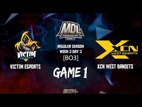VICTIM ESPORTS VS XCN WEST BANDITS GAME 1 | MDL SEASON 3 | MOBILE LEGENDS
