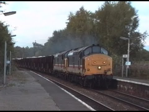 37419+37416 Mobberley 7F50 1630 Tunstead - Oakleigh Sdgs 15 October 1995