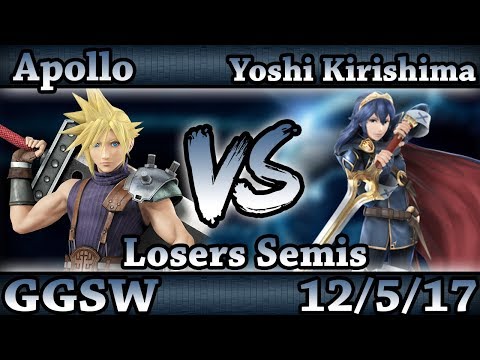 GGSW 61 - Apollo (Cloud) Vs. Yoshi Kirishima (Lucina) Smash Wii U Losers Semis - Smash 4