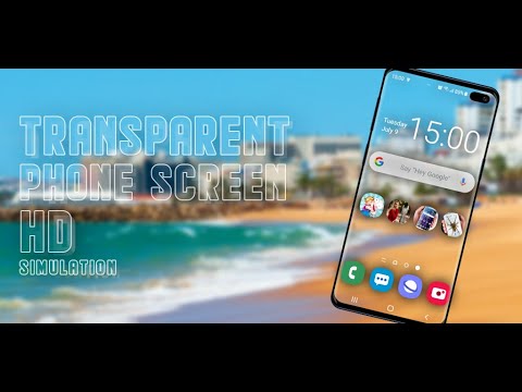 Transparent Phone Screen HD Simulation Video