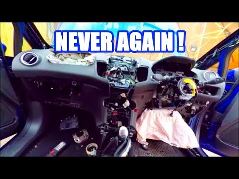 Dashboard swap in a fiesta st. ONO PART 7