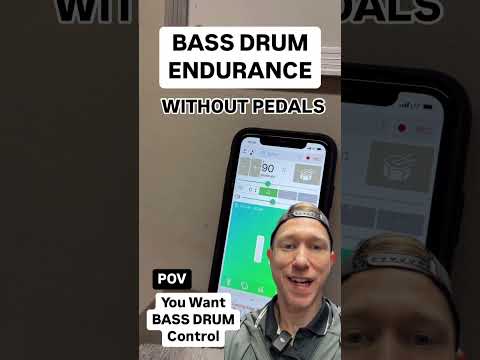 Bass Drum Speed WITHOUT Pedals 🤯🥁  (Practice Anywhere, Anytime!) #drumlesson #doublebass #bassdrum
