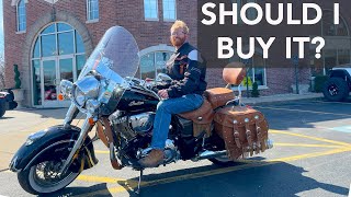 Indian Chief Vintage Test Ride: First Time on a Bagger.