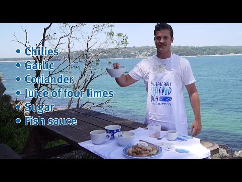 Sustainable Banana Shrimp BBQ