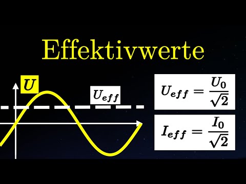 Effective values ​​of alternating current and voltage - calculation, explanation (+derivation)