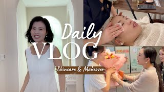 Treated Myself to a Facial & Glam Makeover — Trying a Fresh, Youthful Look!