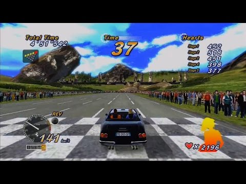 OutRun Online Arcade (X360) Heart Attack Mode Clear (2196 Hearts, 4'51"542, Goal A)