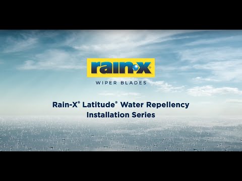 How to Install Rain-X® Latitude® Water Repellency Wiper Blades - Small J-Hook Installation