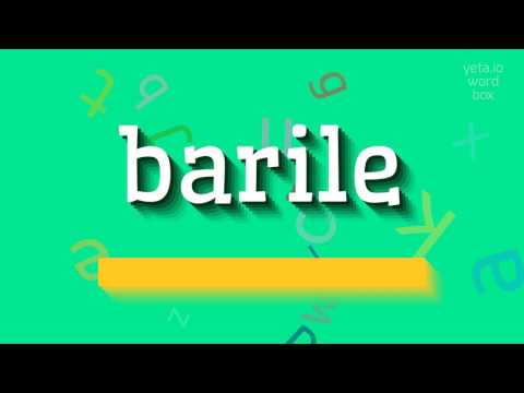 How to say "barile"! (High Quality Voices)