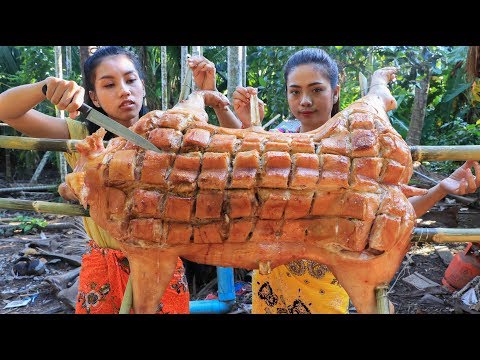 Yummy cooking BBQ Pork recipe in my village - Natural Life TV