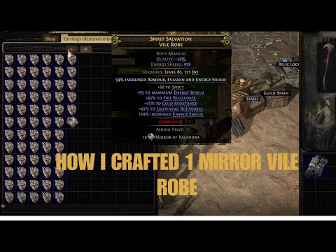 Poe 2 How I Crafted 1 Mirror Vile Robe 0.4