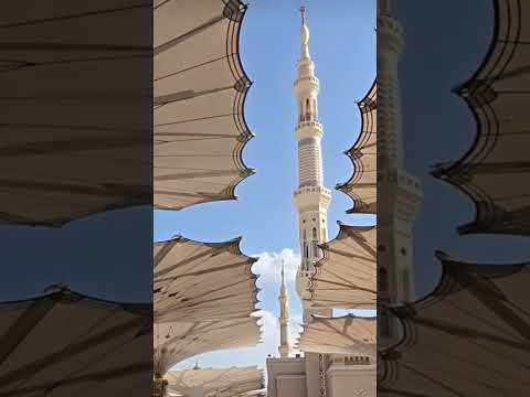Madinah Munawarrah mashaallah beautiful umbrellas