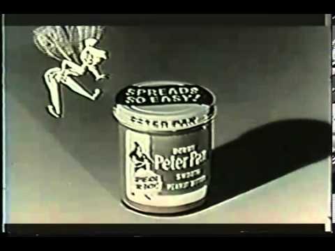 VINTAGE 1950's PETER PAN PEANUT BUTTER - VOICED BY THE GREAT STERLING HOLLOWAY