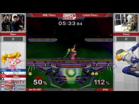 AML 3 Finals - Drew (Peach) vs Krudo (Sheik) - Losers Finals (Part 1)